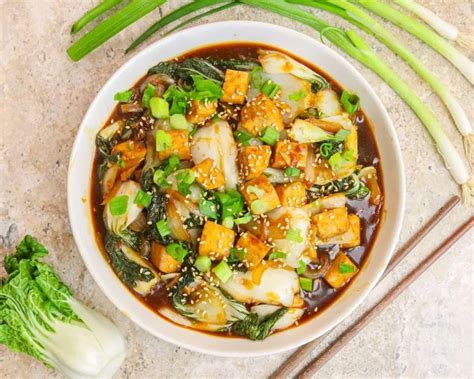 Bok Choy Tofu Stir Fry Recipe Cheap Lazy Vegan