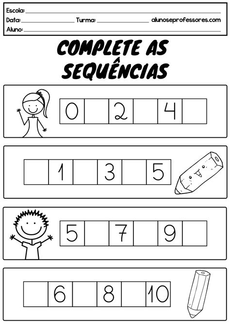 Sequencia Numerica Atividades De Matematica Para O Ano D