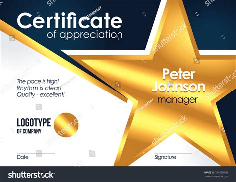 1,286 Employee appreciation certificate Images, Stock Photos & Vectors ...