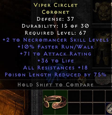 Necro Coronet Frw Life All Resists Topic D Jsp