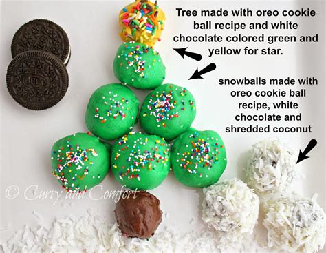 Kitchen Simmer Oreo Cookie Ball Christmas Tree And Snowballs