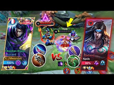 ALUCARD VS BADANG STUN GOD WAR VS TOP GLOBAL BADANG TRASHTALKER