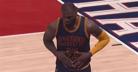 LeBron James jokes with pregnant woman sitting courtside | Sporting News