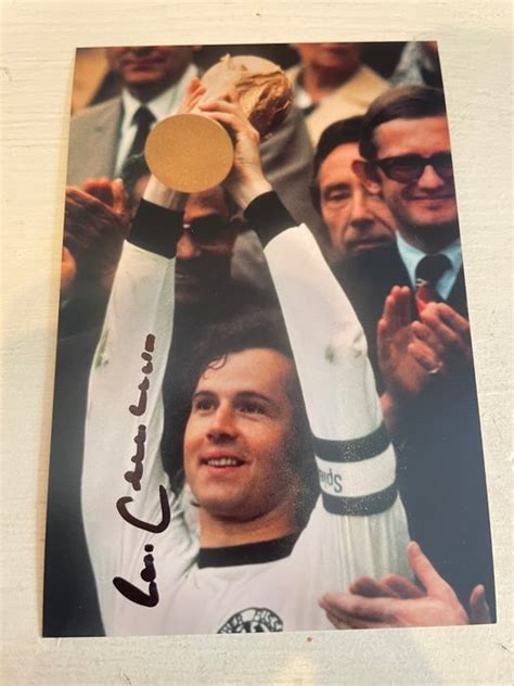 Franz Beckenbauer - Autograph, Photograph - Catawiki