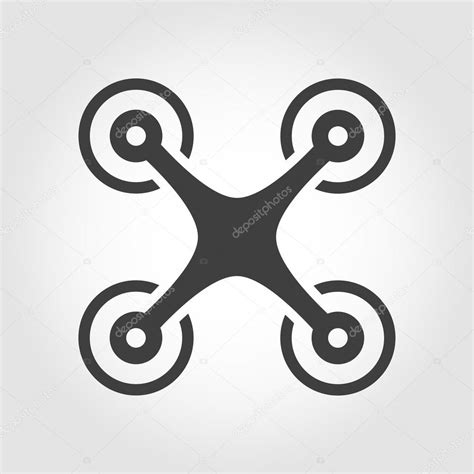 Vector Black Drone Icon Stock Vector Skarin1 105188564