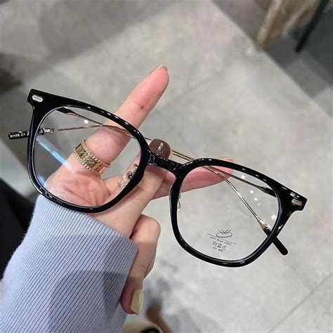 Anti Blue Light Glasses Korean Anti Radiation Eyeglasses Round Metal