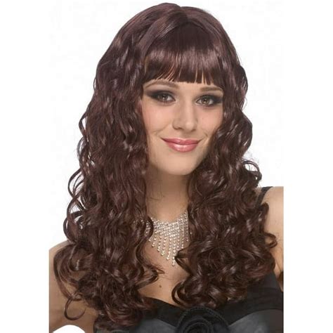 Sexy Wigs Long Brown Hair Adult Halloween Costume Wig