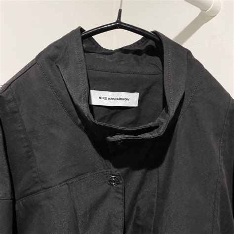 Kiko Kostadinov キココスタディノフ 23aw Meno Cropped Jacket クロップドジャケット ブラック