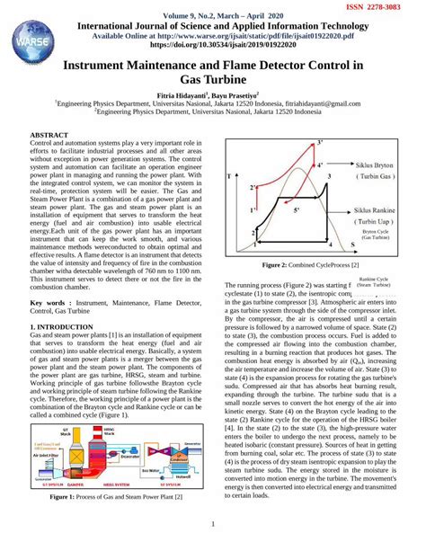 PDF Instrument Maintenance And Flame Detector Control In Gas