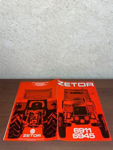 Brochure Prospekt Prospectus Tracteur Zetor Tractor Traktor