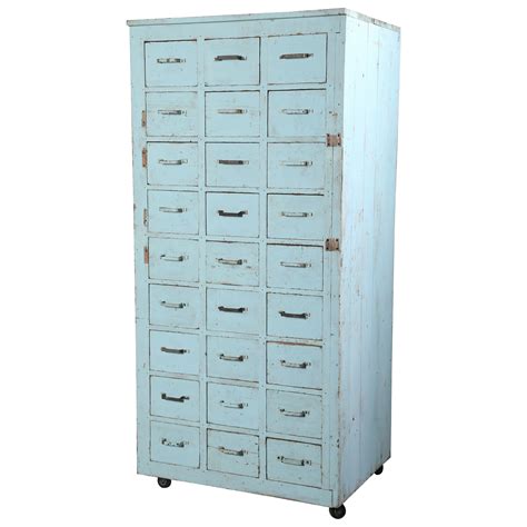 Vintage Industrial Steel And Pine Multi Drawer Cabinet For Sale At 1stdibs