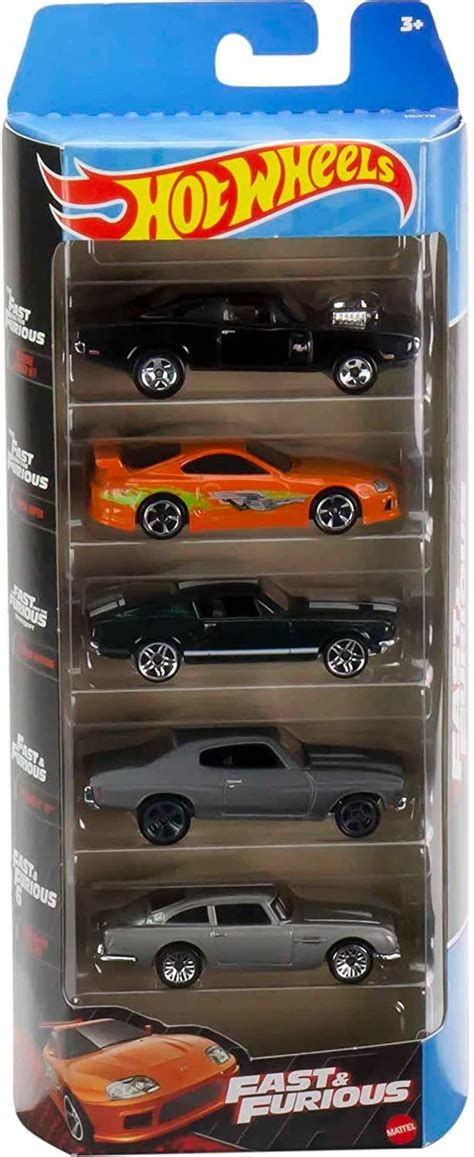 Hot Wheels Toy Cars 5 Pack Set Of 5 Fast Furious Race Drift Cars In 1 64 Scale With