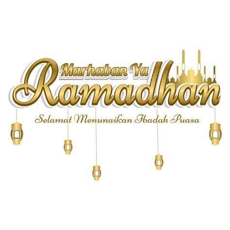surat emas marhaban ya vektor ramadhan  ramadan selamat datang