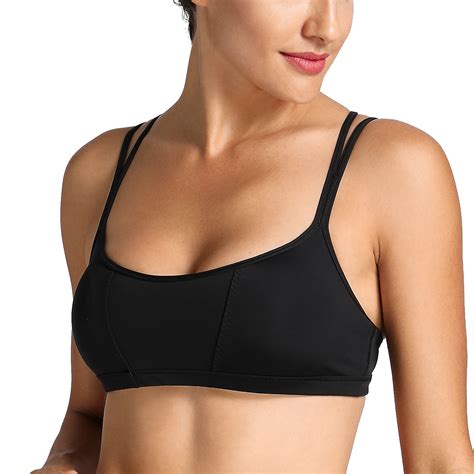 Reggiseno Sportivo Da Yoga Con Spalline Incrociate Imbottito Da Donna