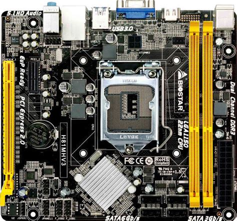 Biostar H81mhv3 Ver 7x Motherboard Micro Atx με Intel 1150 Socket