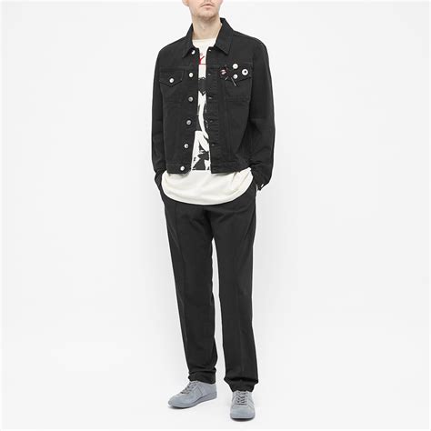 Raf Simons Slim Fit Denim Jacket Black END US