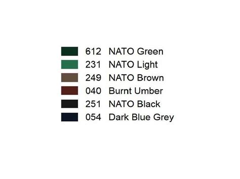 Nato Armour Colors Afv Painting System Pcs