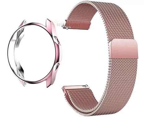 Kit de funda para Galaxy Watch 3 de 41 mm y pulsera rosa de conexión