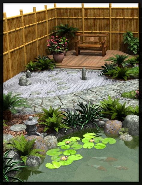 Japanese Tea Garden & Tea House bundle | Environments and Props for Daz ...