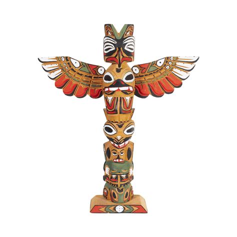 Native American Northwest Coast Totem Pole By Frances Horne Salish At