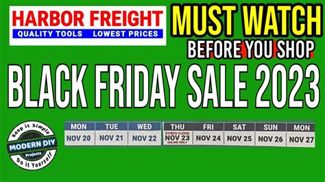 Harbor Freight Black Friday Sale 2023 Must Watch Before You Shop