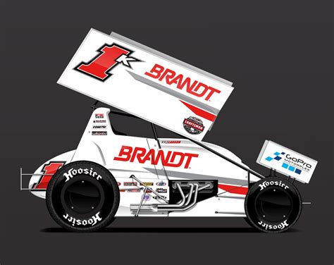 Kyle Larson #1K Brandt Sprint Car World of Outlaws 2018 by Ryan ...