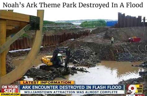 Noah’s Ark theme park destroyed in a flood | StareCat.com