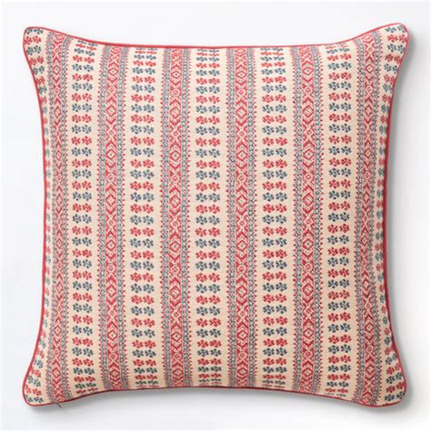 Cm Square Patmos In Red Indigo Cushion Susan Deliss