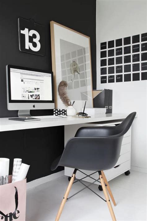 Aménagement dun petit espace de travail le bureau style scandinave