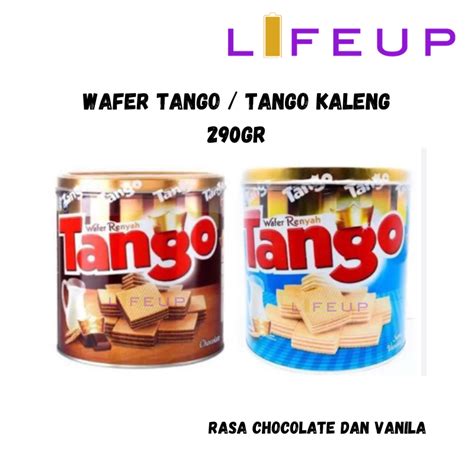 Jual Wafer Tango Kaleng 290gr Rasa Coklat Dan Vanila Wafer Tango