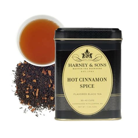 Tea Tin Harney Sons Decaf Hot Cinnamon Tea 50 Sachets No Sugar