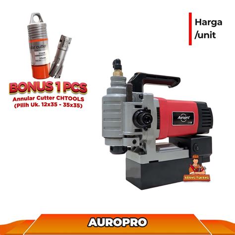 Jual Mesin Bor Magnet Portable Magnetic Core Drill AUROPRO Multifungsi