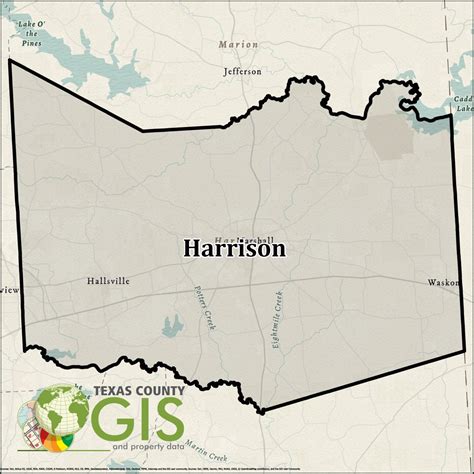 Harrison County Gis Shapefile And Property Data Texas County Gis Data