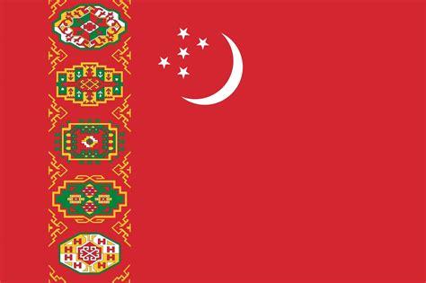 Flag of democratic Turkmenistan : r/vexillology