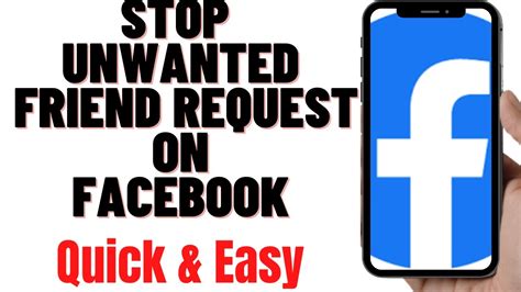 How To Stop Unwanted Friend Request On Facebook Youtube