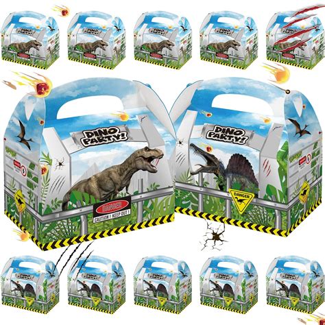 Animsco 16 Pack Dinosaur Treat Boxes Jurassic Dinosaur Park World Party