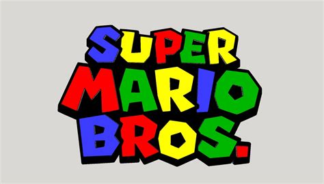 STL file Super Mario Bros scalable logo 🖼️・Design to download and 3D ...