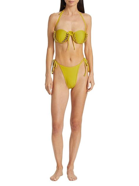 Andrea Iyamah Women S Fula High Rise Bikini Bottom Lemon Editorialist