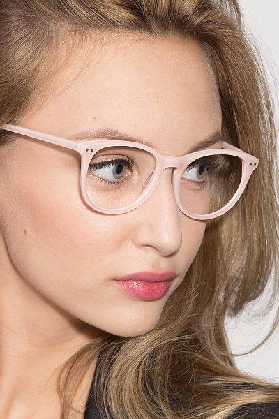 Pink Round Prescription Eyeglasses Small Full Rim Acetate Eyewear Fiction Pink Eyeglasses