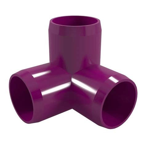 Formufit 1 In Furniture Grade Pvc 3 Way Elbow In Purple 4 Pack F0013we Pu 4 The Home Depot