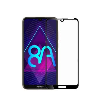 3x Picasee gehärtetes 3D Schutzglas mit Rahmen für Honor 8A schwarz