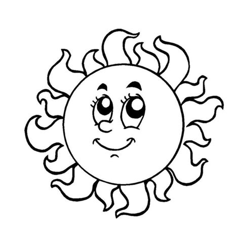 Sun Outline Drawing At Getdrawings Free Download