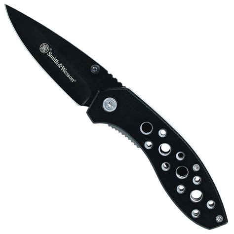 Smith And Wesson Liner Lock Drop Point Folding Knife