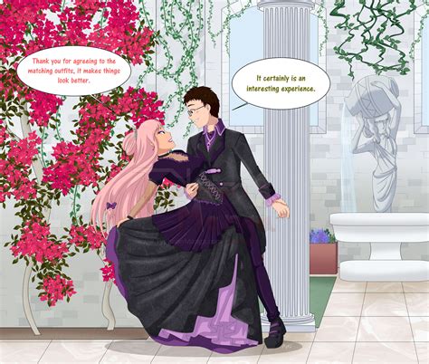 TB'25 - Secret Courtyard Dance Yuuno and Leaci by Typhoon-Manga on