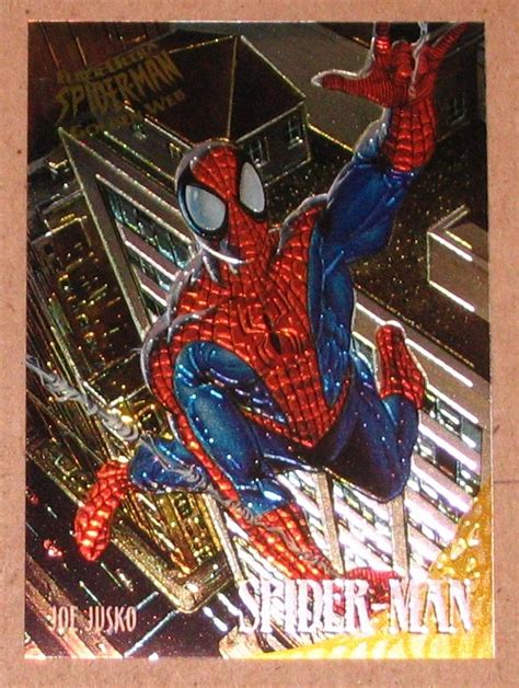 Spider Man Fleer Ultra Golden Web Card Spider Man Vg