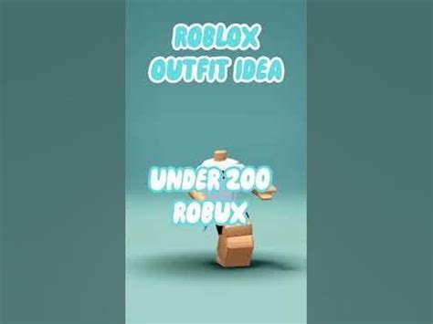 Roblox Outfit Idea For Under 200 robux #roblox #shorts