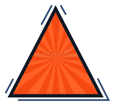 Signo De Advertencia De Cono De Advertencia De Color Naranja Brillante