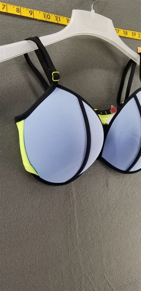 Victorias Secret 36dd The Fabulous Bikini Top Only Neon Colorblock