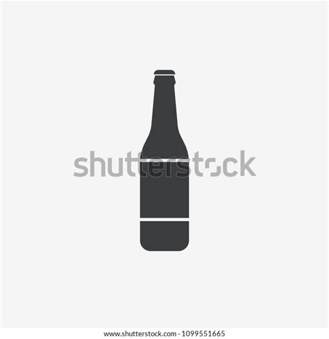 Beer Bottle Vector Icon Stock Vector Royalty Free 1099551665