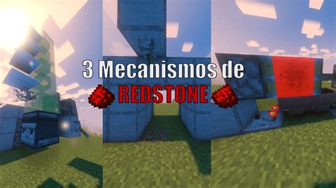 Mecanismos Sencillos De Redstonejavatecnocraftz Youtube